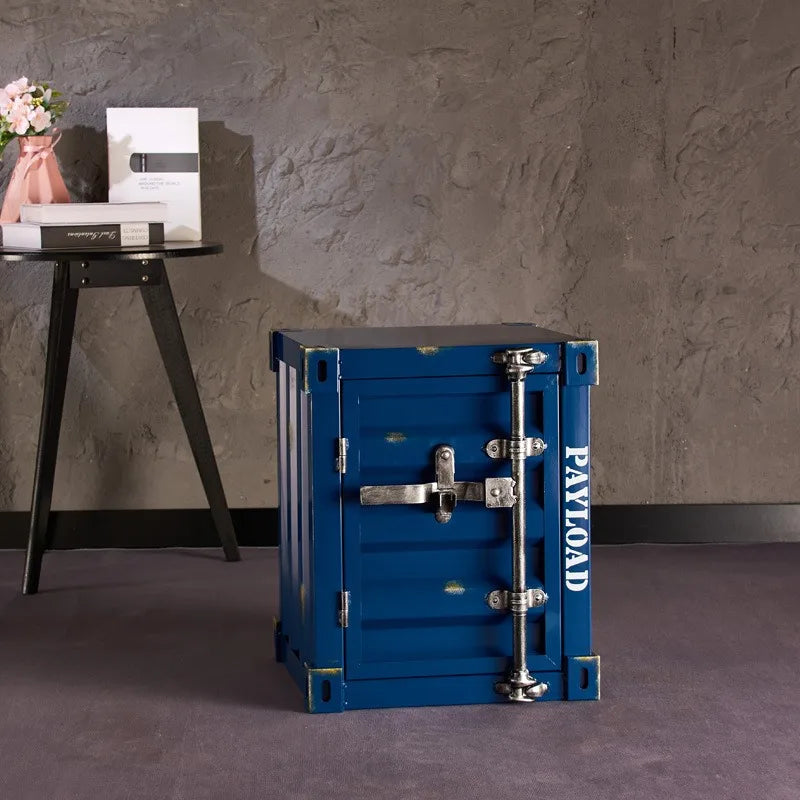 Iron Storage Cabinet Garage Yard Storage Cabinet Container with Door & Lock