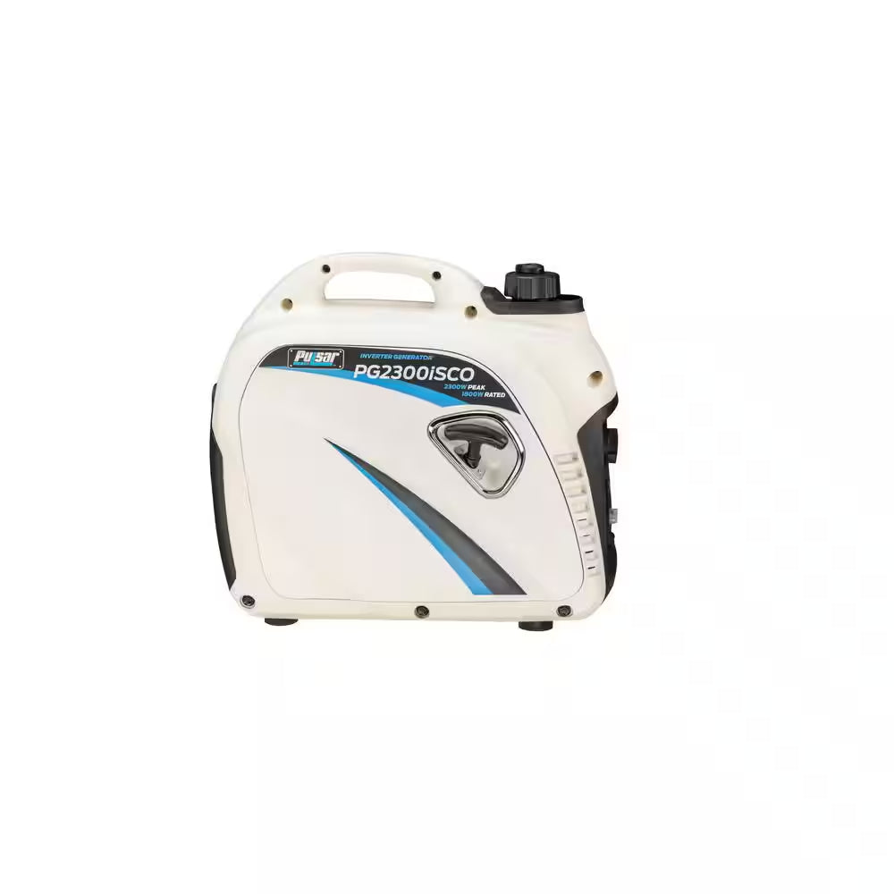 2,300-Watt/1,800-Watt Recoil Start Super Quiet Gasoline Powered Portable Inverter Generator with Advanced CO Shutoff