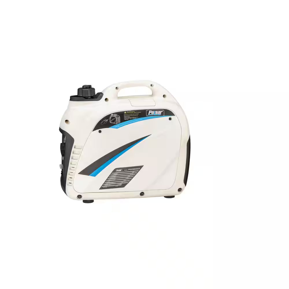 2,300-Watt/1,800-Watt Recoil Start Super Quiet Gasoline Powered Portable Inverter Generator with Advanced CO Shutoff
