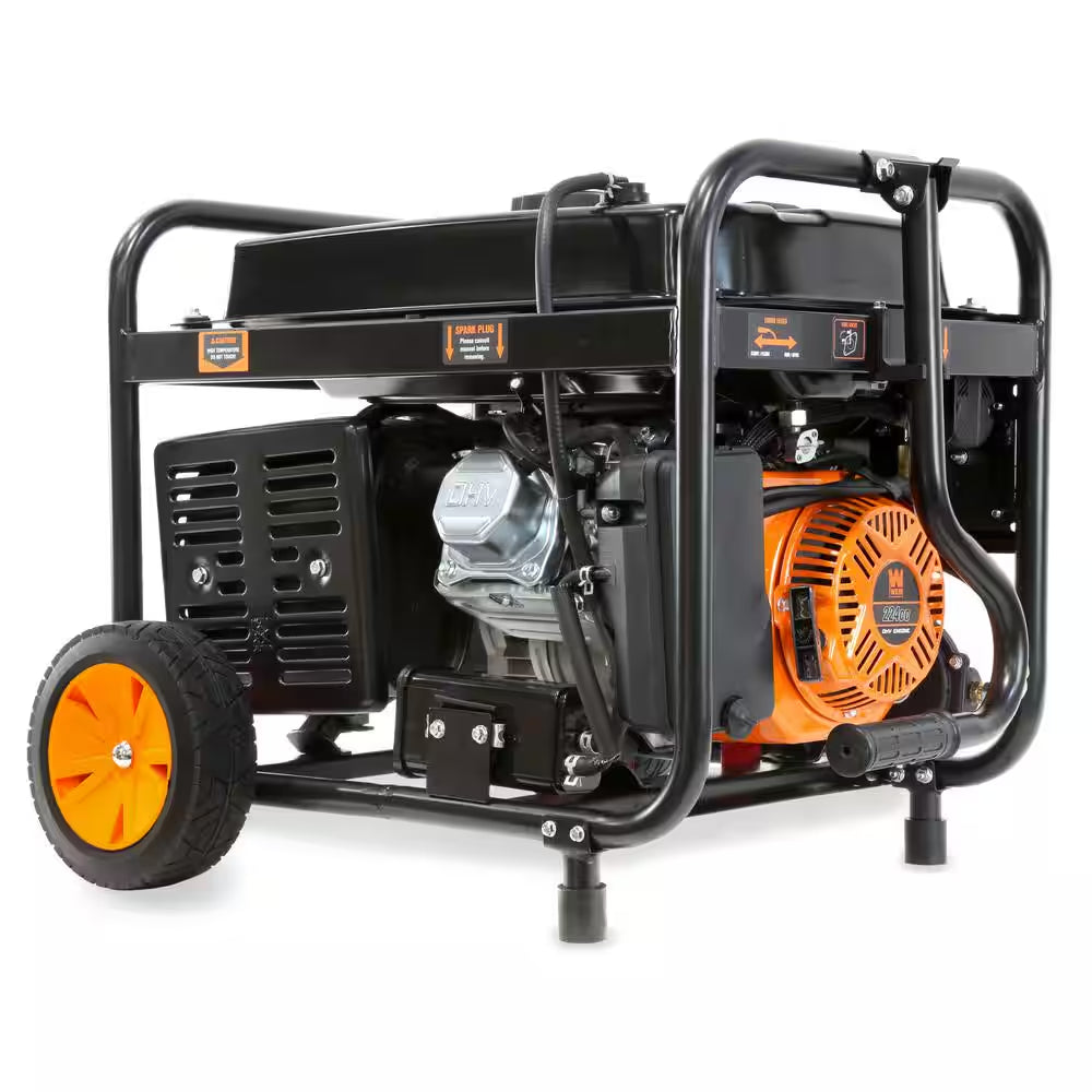 4,750-Watt 120V/240V Dual Fuel Portable Gas/Propane Generator with Wheel Kit, Electric Start and CO Watchdog