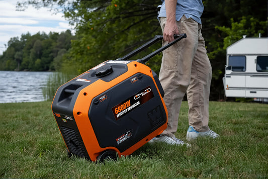 6800W Dual Fuel Inverter Generator, RV-Ready Quiet Electric Start Portable Generator with CO Watchdog & Fuel Shutoff