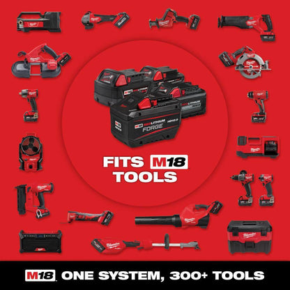 M18 FUEL 18V Lith-Ion Brushless Cordless 1/2 In. Hammer Drill/Driver W/ 5.0 Ah Battery & Screwdriver Bit Set