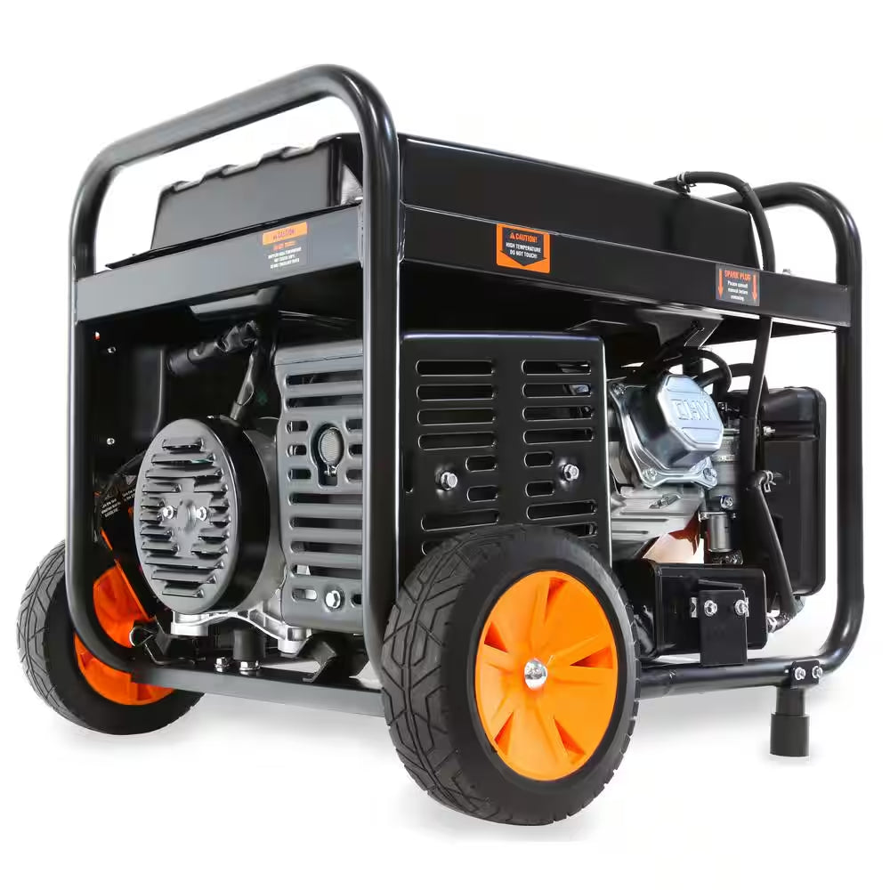 4,750-Watt 120V/240V Dual Fuel Portable Gas/Propane Generator with Wheel Kit, Electric Start and CO Watchdog