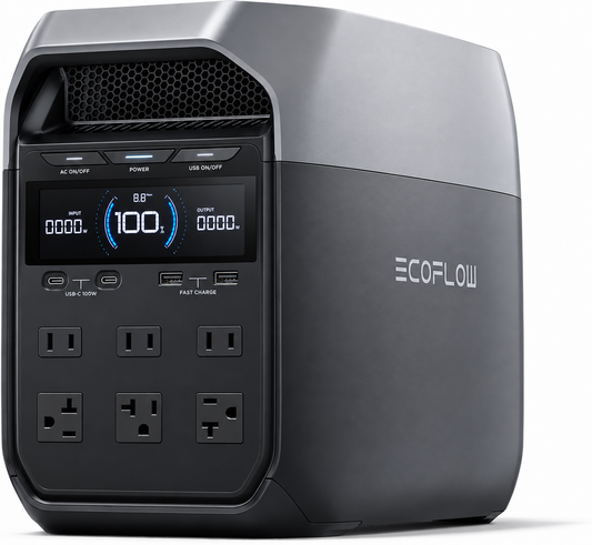 Delta 3 Portable Power Station, 1024Wh solar generator LiFePO4 Battery
