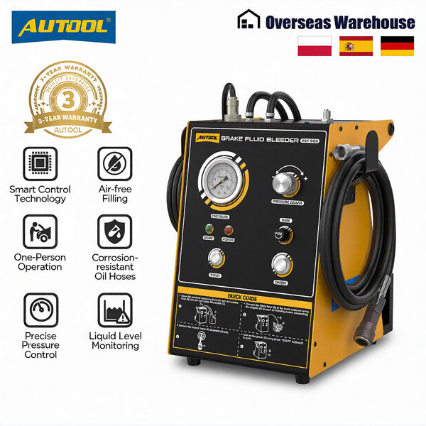 AUTOOL AST603 Automotive Brake Fluid Bleeder, 110V/220V Electric Brake Oil Exchanger & Fast Fluid Extractor
