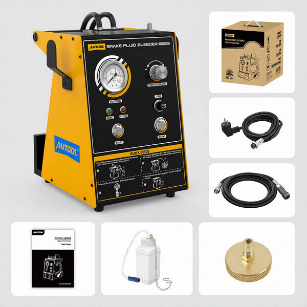 AUTOOL AST603 Automotive Brake Fluid Bleeder, 110V/220V Electric Brake Oil Exchanger & Fast Fluid Extractor