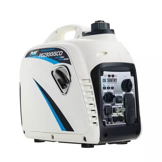 2,300-Watt/1,800-Watt Recoil Start Super Quiet Gasoline Powered Portable Inverter Generator with Advanced CO Shutoff
